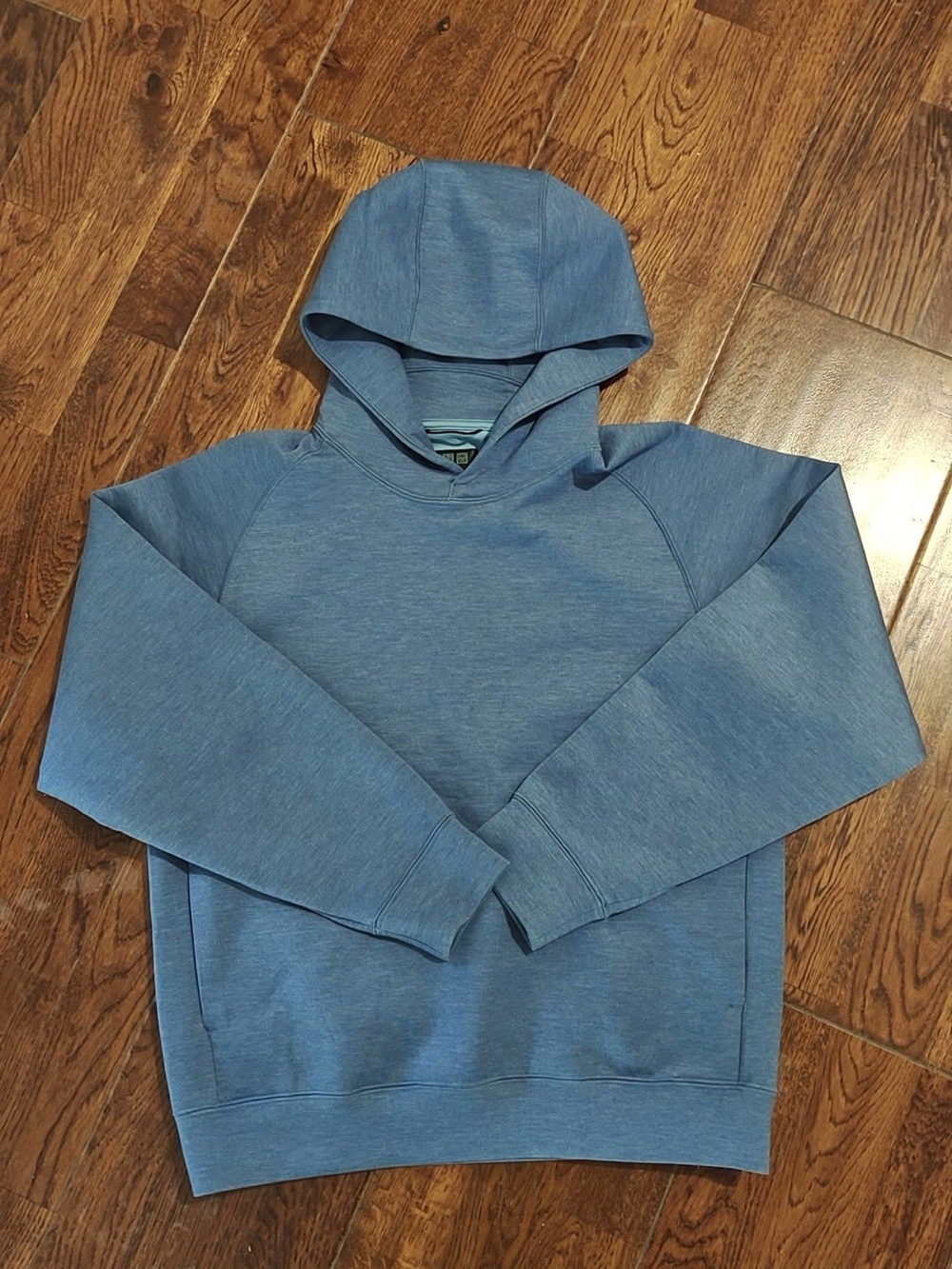 Light Blue Men's Hooded Sweatshirt